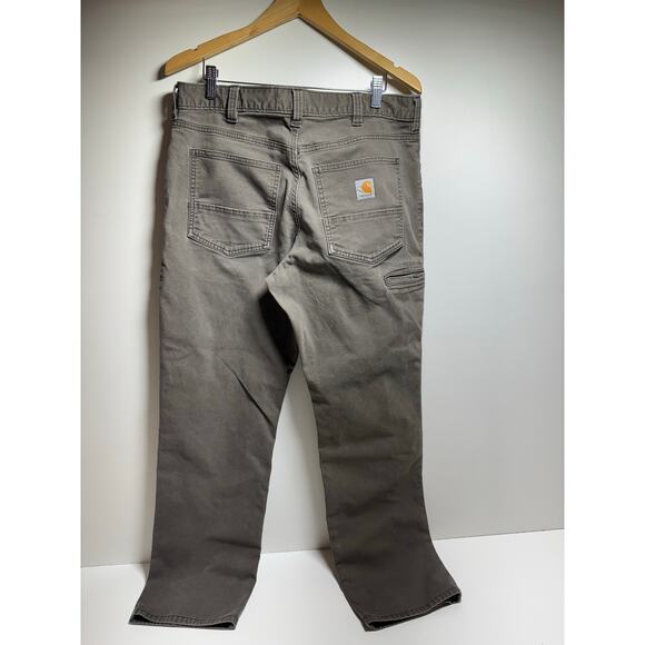 Carhartt Men’s Rugged Flex Canvas Work Pant Relaxed Fit 5-Pocket BN2517-M 34X32 - Picture 2 of 9